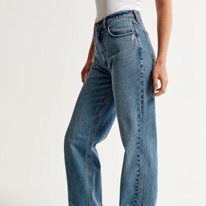 A&F High Rise Curve Love Loose Fit